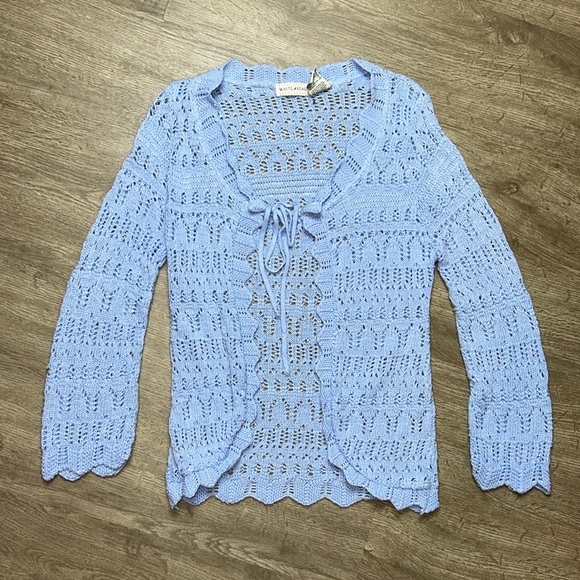 Sweaters - Vintage Knit Front‎ Tie Open Cardigan Sweater